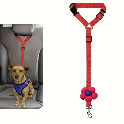 🛒 50 % RABATT NU! 🐶 2‑i‑1 bilbälte och promenadkoppel för hund – fästs enkelt i hundens sele 🚗🌿