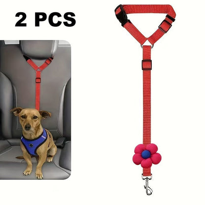 🛒 50 % RABATT NU! 🐶 2‑i‑1 bilbälte och promenadkoppel för hund – fästs enkelt i hundens sele 🚗🌿
