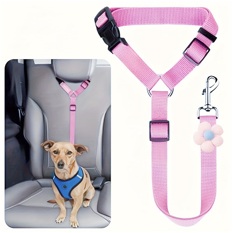 🛒 50 % RABATT NU! 🐶 2‑i‑1 bilbälte och promenadkoppel för hund – fästs enkelt i hundens sele 🚗🌿