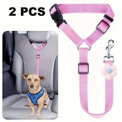 🛒 50 % RABATT NU! 🐶 2‑i‑1 bilbälte och promenadkoppel för hund – fästs enkelt i hundens sele 🚗🌿