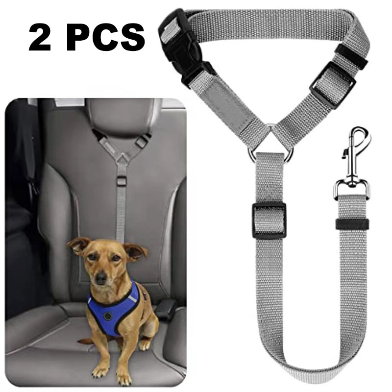 🛒 50 % RABATT NU! 🐶 2‑i‑1 bilbälte och promenadkoppel för hund – fästs enkelt i hundens sele 🚗🌿