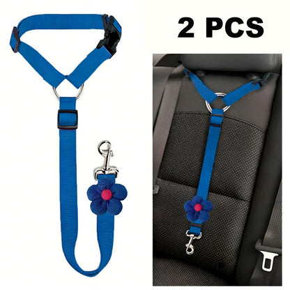 🛒 50 % RABATT NU! 🐶 2‑i‑1 bilbälte och promenadkoppel för hund – fästs enkelt i hundens sele 🚗🌿
