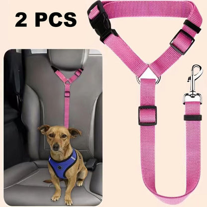🛒 50 % RABATT NU! 🐶 2‑i‑1 bilbälte och promenadkoppel för hund – fästs enkelt i hundens sele 🚗🌿