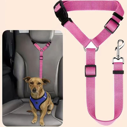 🛒 50 % RABATT NU! 🐶 2‑i‑1 bilbälte och promenadkoppel för hund – fästs enkelt i hundens sele 🚗🌿