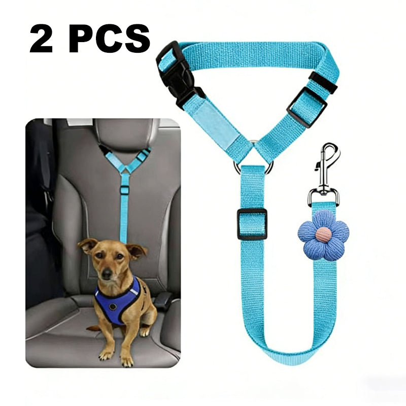 🛒 50 % RABATT NU! 🐶 2‑i‑1 bilbälte och promenadkoppel för hund – fästs enkelt i hundens sele 🚗🌿