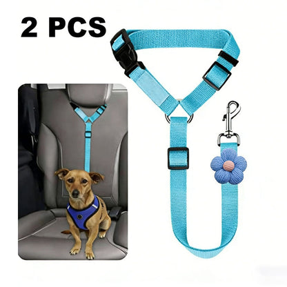 🛒 50 % RABATT NU! 🐶 2‑i‑1 bilbälte och promenadkoppel för hund – fästs enkelt i hundens sele 🚗🌿