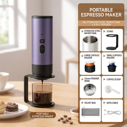☕ 50 % RABATT NU! ✈️ Portabel espressomaskin – färsk espresso var du än är, med USB-C laddning & kompakt design ✨