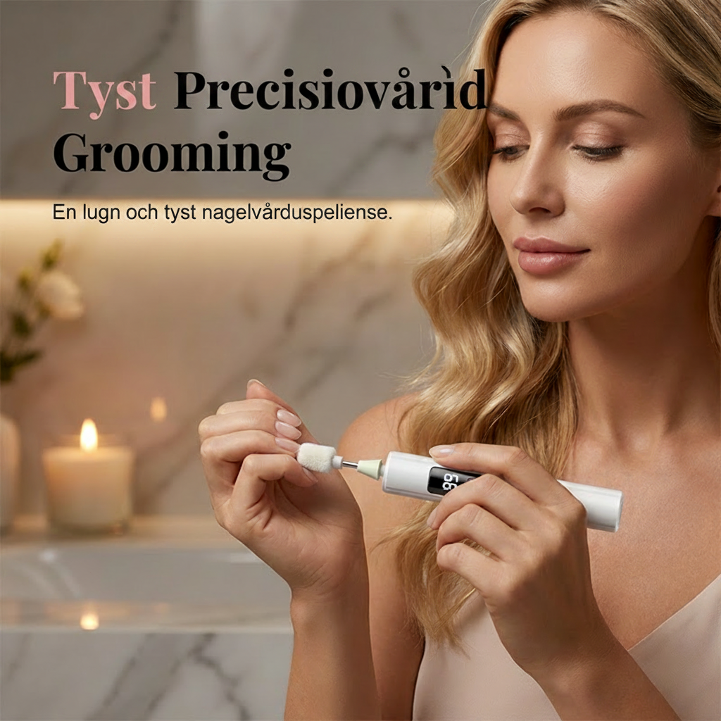 ✨ Professionell elektrisk nagelfil med 99 hastighetsnivåer och 4 sliphuvuden – för exakt nagelvård hemma 💅