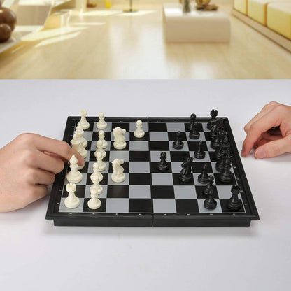 ♟️Magnetiskt schackspel med hopfällbart bräde✨