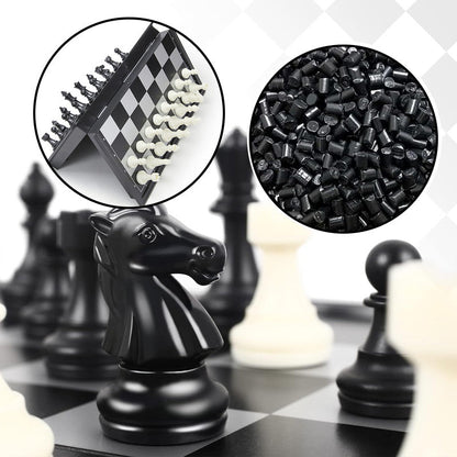 ♟️Magnetiskt schackspel med hopfällbart bräde✨