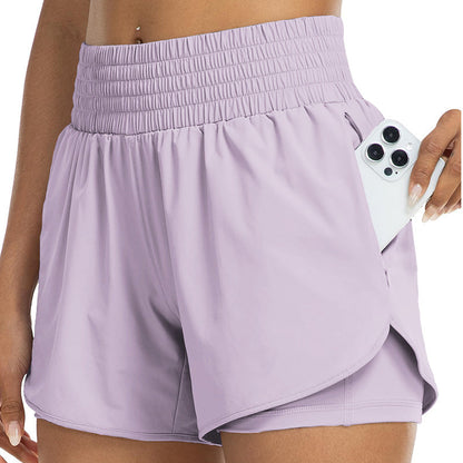 📢📢50% RABATT  NU!! ⏰Dam dubbellagriga yogashorts