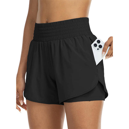 📢📢50% RABATT  NU!! ⏰Dam dubbellagriga yogashorts
