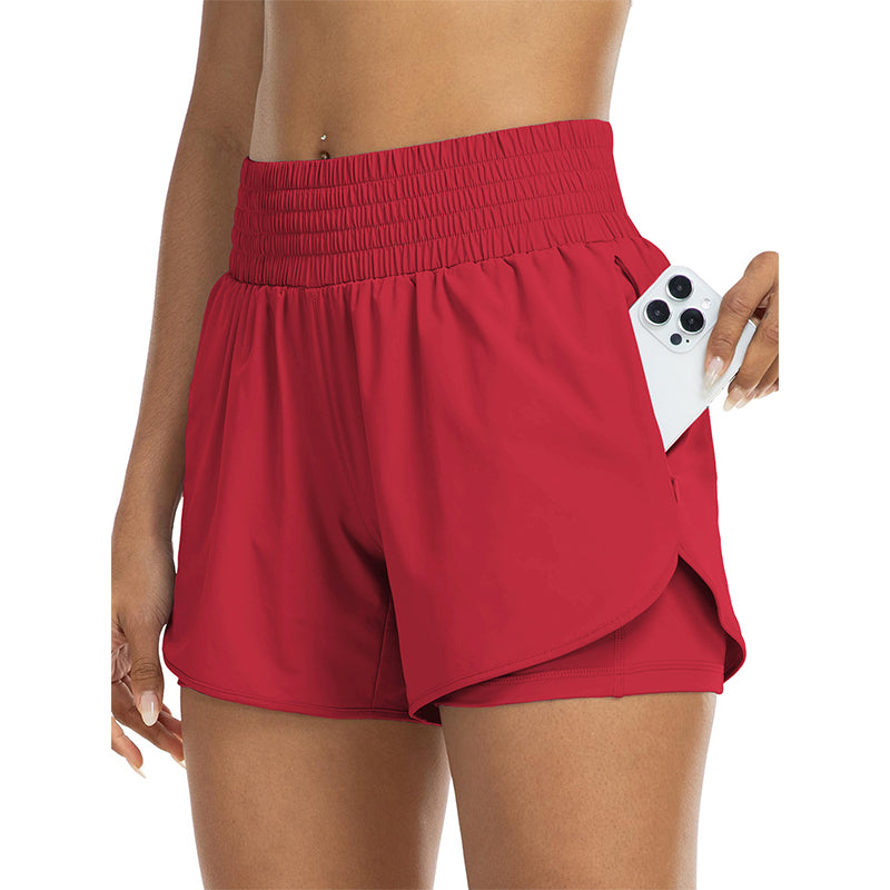 📢📢50% RABATT  NU!! ⏰Dam dubbellagriga yogashorts