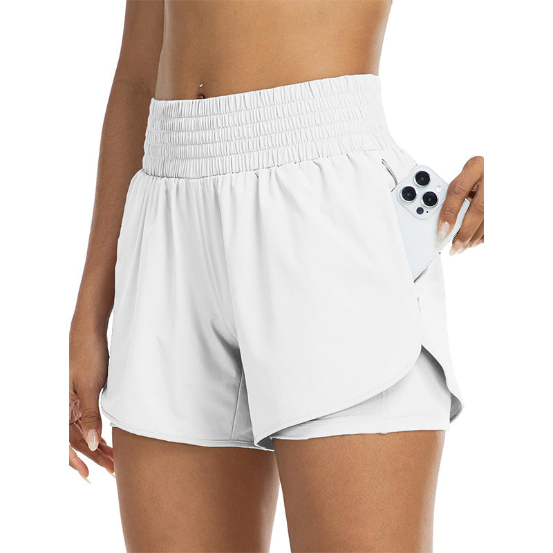 📢📢50% RABATT  NU!! ⏰Dam dubbellagriga yogashorts