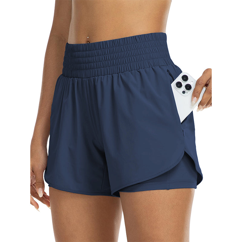 📢📢50% RABATT  NU!! ⏰Dam dubbellagriga yogashorts
