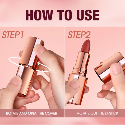 💄 50% RABATT NU! 24 timmars långvarigt matt läppstift – kladdfritt, rikt pigment & återfuktande – perfekt för hela dagen ✨💋