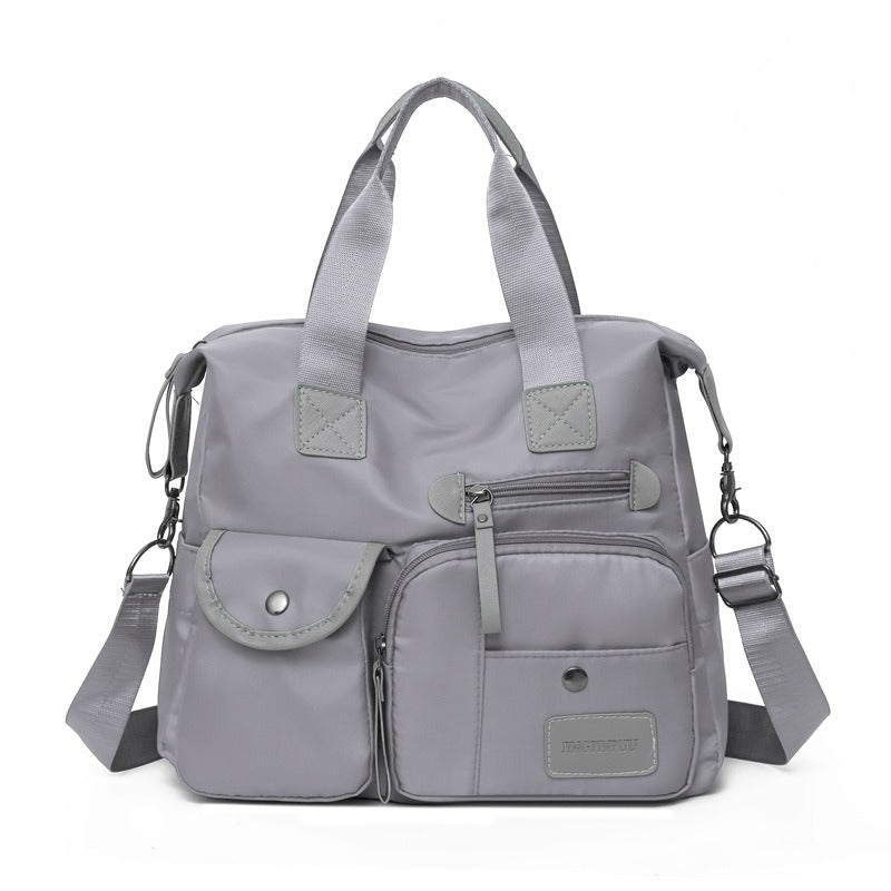 👜Stor vattentät tygväska för kvinnor – rymlig, tre bärsätt & smart fickorganisation – perfekt för jobb, resor & vardag 🧳✨