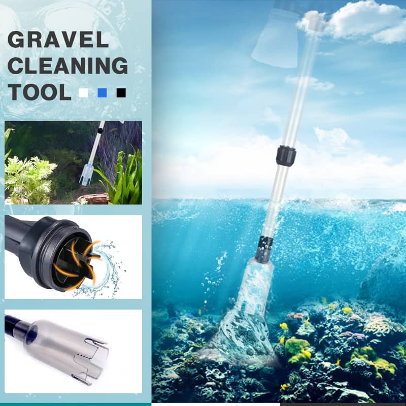 🐠 50% RABATT NU! Elektrisk grusrensare för akvarier – batteridriven, justerbar rörlängd & enkel rengöring – perfekt för alla akvarier 🧹🐟