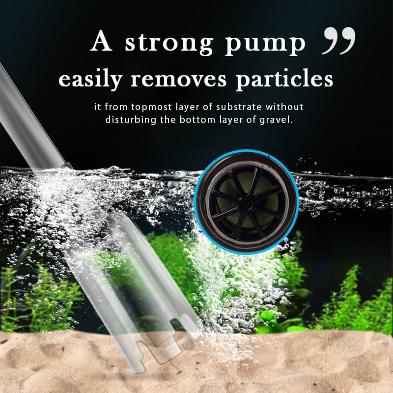 🐠 50% RABATT NU! Elektrisk grusrensare för akvarier – batteridriven, justerbar rörlängd & enkel rengöring – perfekt för alla akvarier 🧹🐟