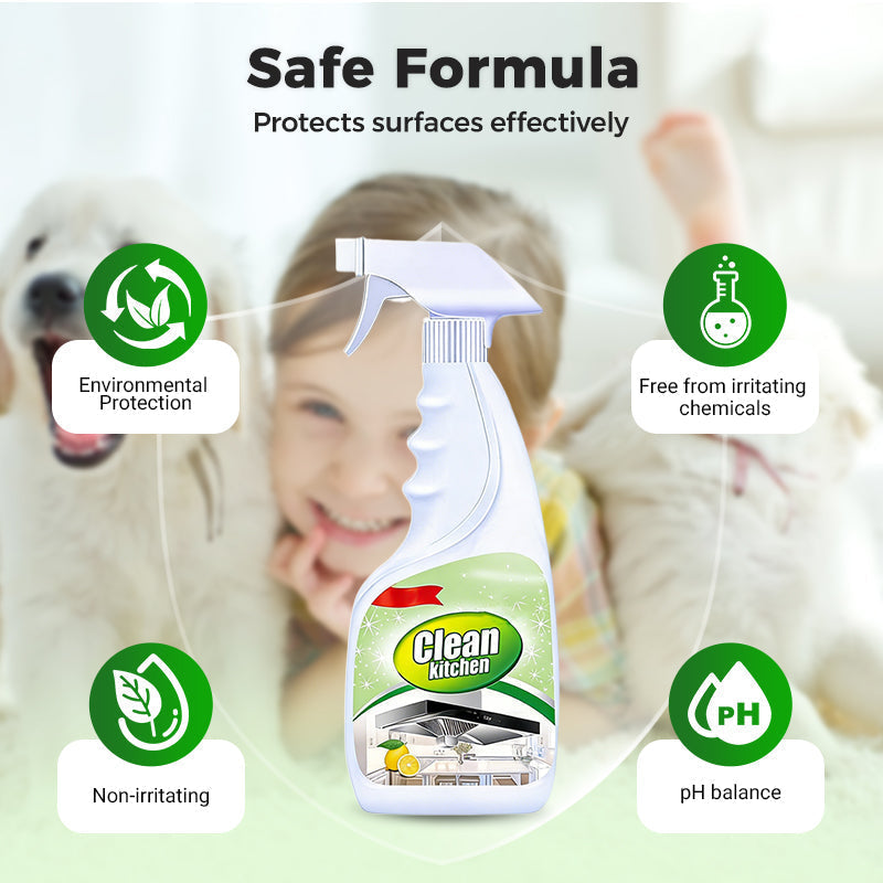 ✨ Köksavfettning Spray – Snabbverkande Fettborttagare för Ugn & Köksfläkt  中文：