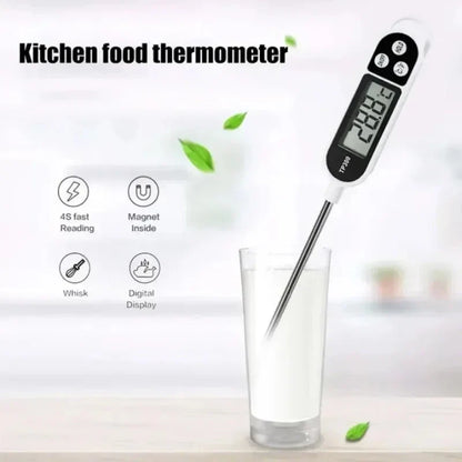 Digital termometer för olika användningsområden: matlagning, olja, mjölk och varmvatten
