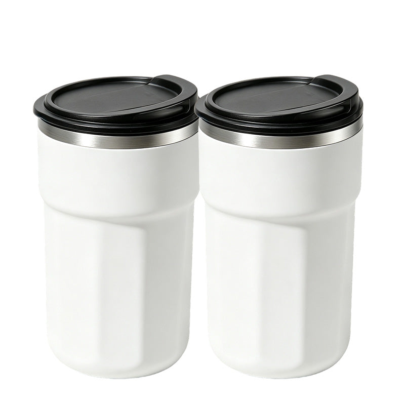 🧊Elektrisk omrörningsmugg med isform – läckagesäkert silikonlock & praktisk kaffekopp