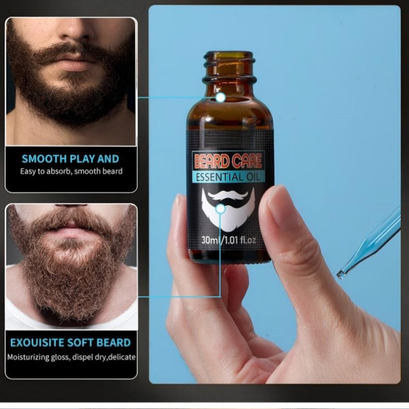 🔥 50 % RABATT NU! 🧔 Skäggolja – återfuktar, mjukar upp & hjälper till att hålla skägget snyggt