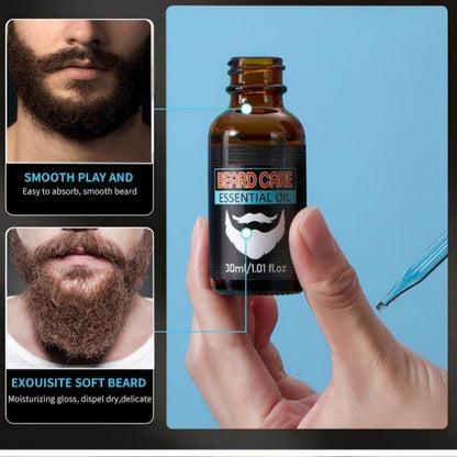🔥 50 % RABATT NU! 🧔 Skäggolja – återfuktar, mjukar upp & hjälper till att hålla skägget snyggt