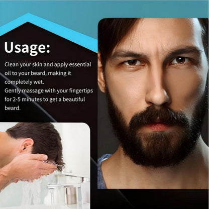 🔥 50 % RABATT NU! 🧔 Skäggolja – återfuktar, mjukar upp & hjälper till att hålla skägget snyggt