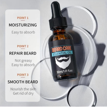 🔥 50 % RABATT NU! 🧔 Skäggolja – återfuktar, mjukar upp & hjälper till att hålla skägget snyggt