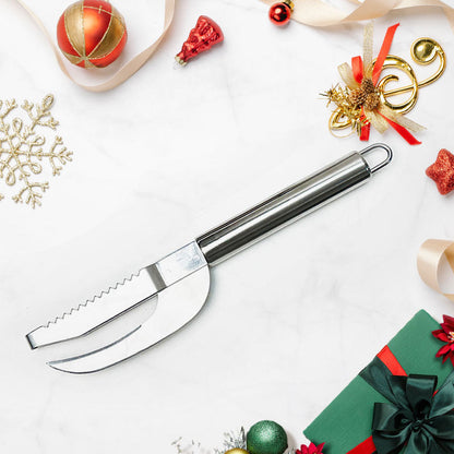 🔪 50 % RABATT NU! Multifunktionell fiskkniv i rostfritt stål – vasst blad, tandad rygg för enkel fjällborttagning och ergonomiskt handtag. Perfekt för att fjälla, rensa och filéa fisk 🐟✨