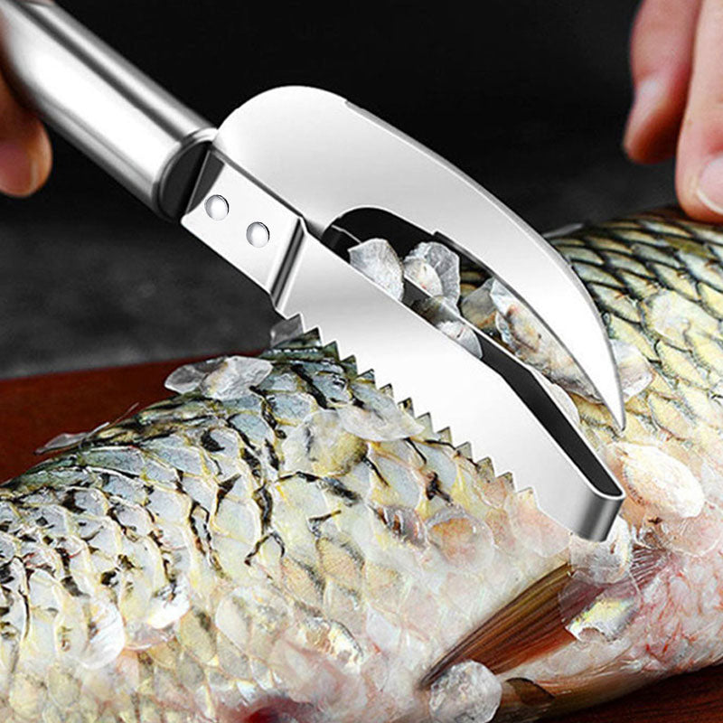 🔪 50 % RABATT NU! Multifunktionell fiskkniv i rostfritt stål – vasst blad, tandad rygg för enkel fjällborttagning och ergonomiskt handtag. Perfekt för att fjälla, rensa och filéa fisk 🐟✨