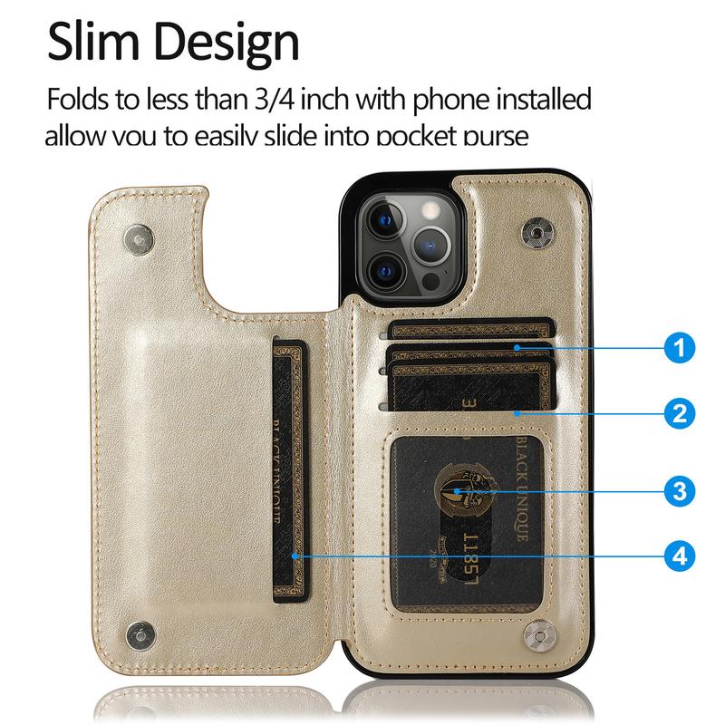 Elegant Floral Card Holder Phone Case