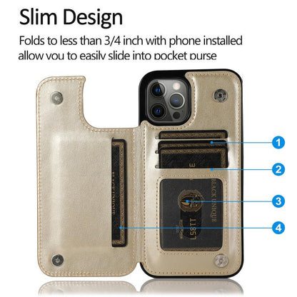 Elegant Floral Card Holder Phone Case
