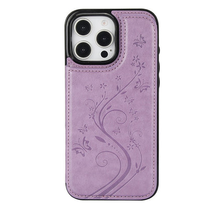 Elegant Floral Card Holder Phone Case