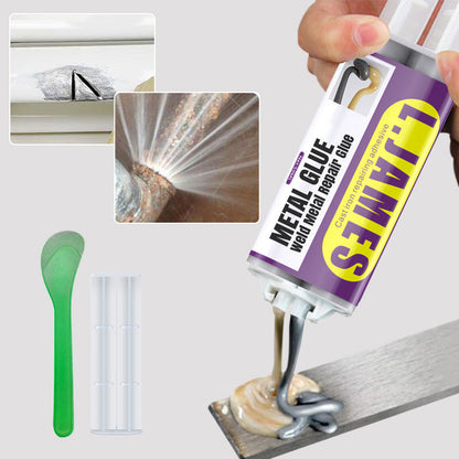 🛠️ 50% RABATT NU! Metalllim – svetslim för metallreparation – höghållfast epoxi – ersätter svetsning – vattentätt, korrosionsbeständigt & bearbetningsbart – perfekt för avgasrör, dörrar och metallrör 🔧✨