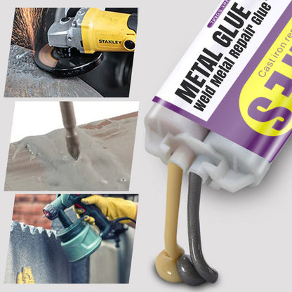 🛠️ 50% RABATT NU! Metalllim – svetslim för metallreparation – höghållfast epoxi – ersätter svetsning – vattentätt, korrosionsbeständigt & bearbetningsbart – perfekt för avgasrör, dörrar och metallrör 🔧✨