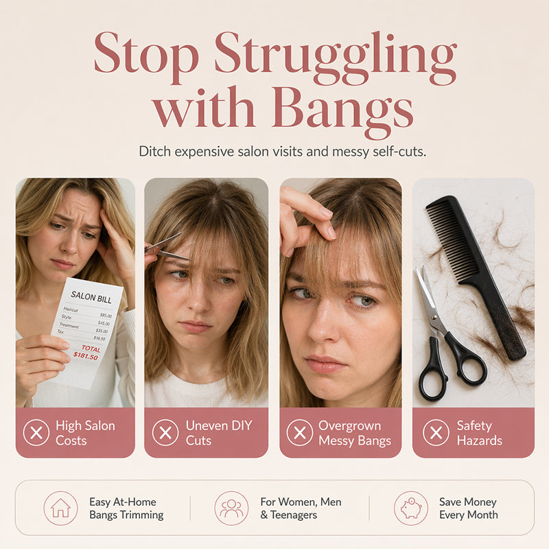 🎁 KÖP 1 FÅ 1 GRATIS!✂️ Justerbar urtunningskam för hemmabruk – trimma och forma håret enkelt hemma 💇