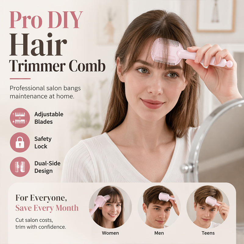 🎁 KÖP 1 FÅ 1 GRATIS!✂️ Justerbar urtunningskam för hemmabruk – trimma och forma håret enkelt hemma 💇