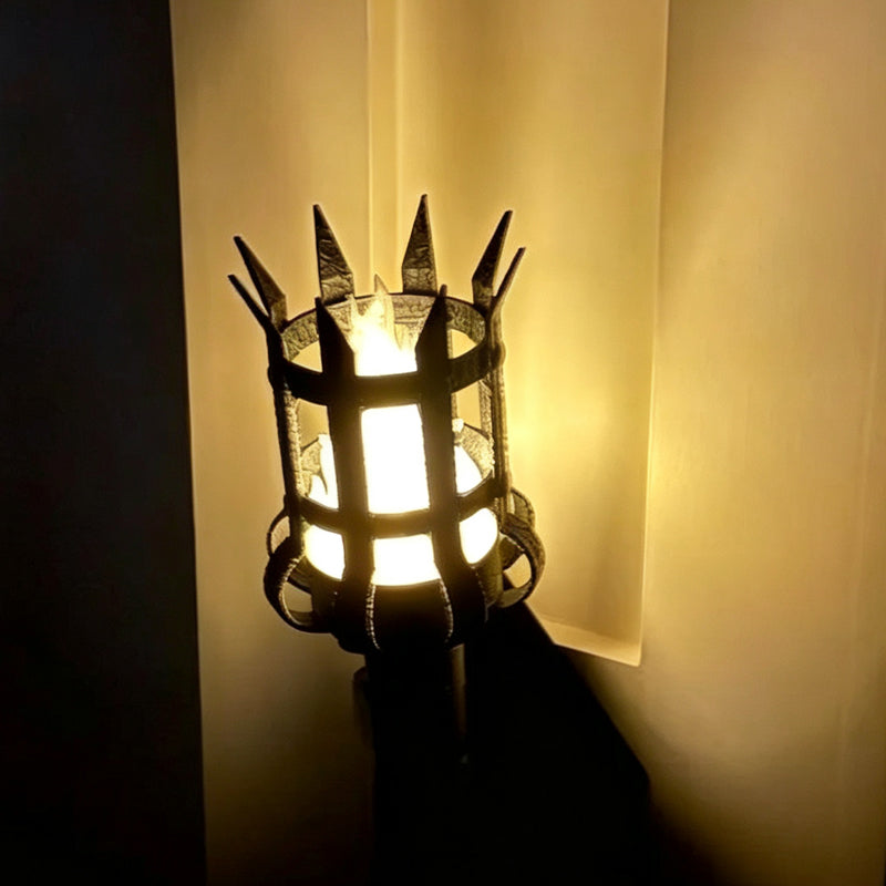 🔥 50 % RABATT NU! 🏰 Medeltida Väggfackla med Flammeffekt – Vintage Vägglampa som Skapar Magisk Atmosfär ✨