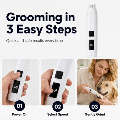 🐾 50% RABATT NU! Elektrisk kloslip för husdjur med LED‑display – tyst, precis & enkel att använda – perfekt för katter och hundar 🐶🐱✨
