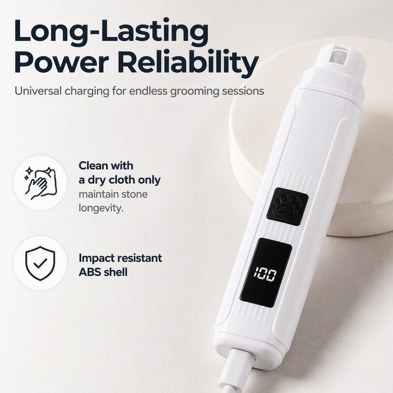 🐾 50% RABATT NU! Elektrisk kloslip för husdjur med LED‑display – tyst, precis & enkel att använda – perfekt för katter och hundar 🐶🐱✨