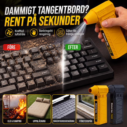 Bärbar mångsidig handhållen turboblåsare