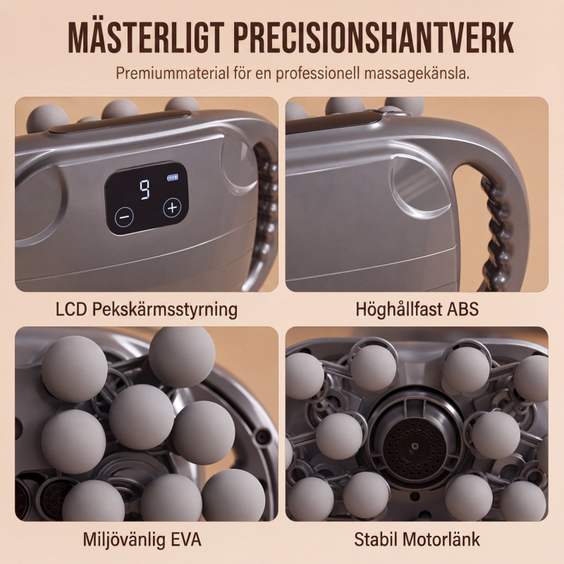 Massagepistol med flera huvuden för djupgående bindvävsmassage