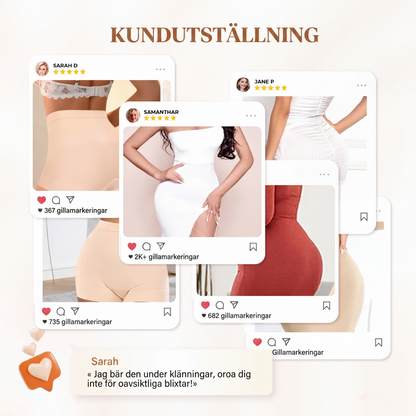 🔥Köp 1 få 1 gratis🔥Damunderbyxor med hög midja i is silke för magkontroll och rumplyft