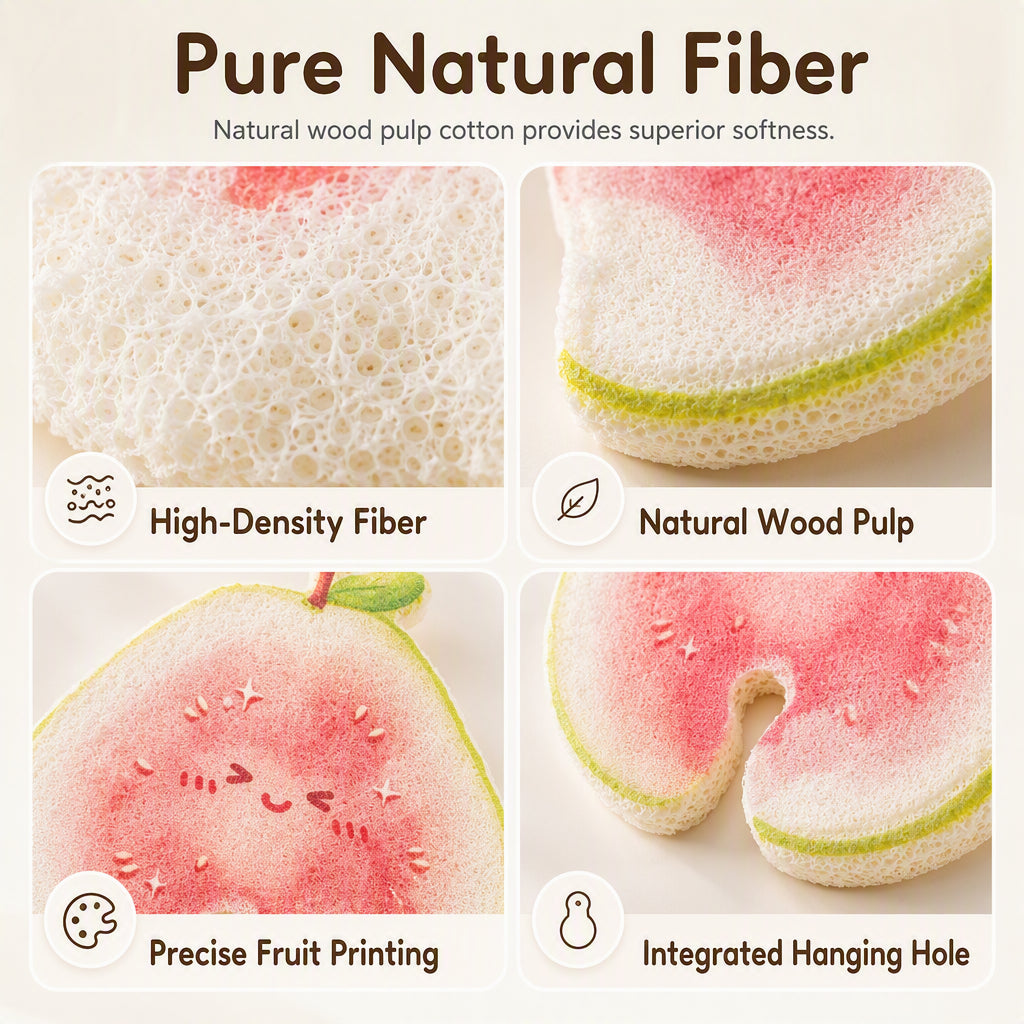 🔥🍓 KÖP 1 – FÅ 2 GRATIS! 🧽 Söt Fruktformad Disksvamp – Effektiv Rengöring & Rolig Design för Köket 🍋✨