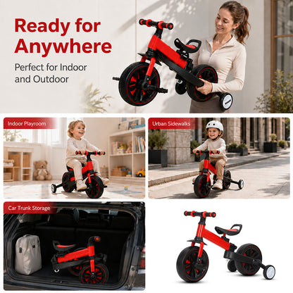 🚲 50 % RABATT NU! 🌈 3-i-1 Trehjuling & Balanscykel för Barn – Lekfull, Stabil & Anpassningsbar 👶✨