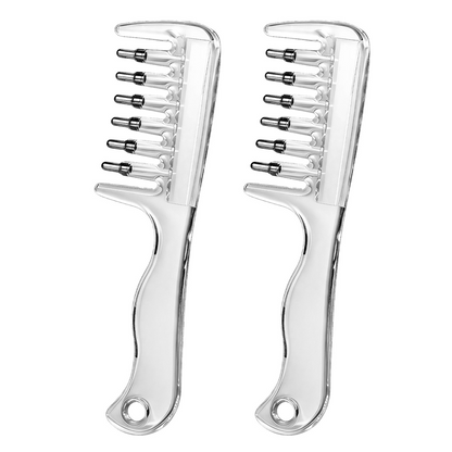 💇‍♀️ 50% RABATT NU! Transparent Hair Oil Applicator Comb – precisions-rotleverans, rullande stålkulor & ergonomisk design – perfekt för jämn håroljeapplicering och hårbottenmassage ✨