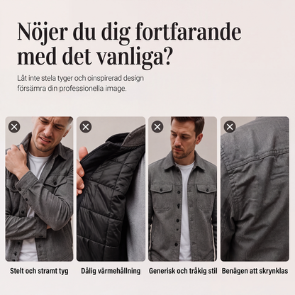 🍂Nya höstnyheter|Jacka i konstläder med schackmönster för män