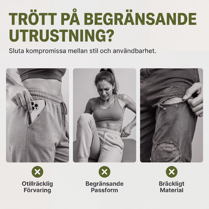 Kvinnors cargobyxor Lätta utomhusjoggers